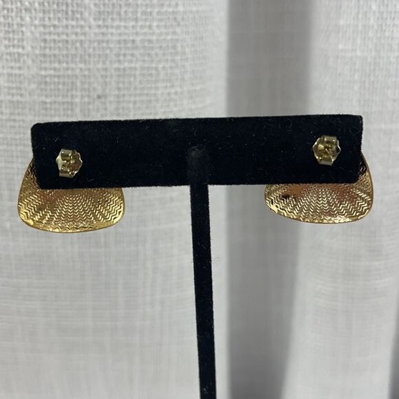 Vintage triangle earrings - Picture 3 of 4